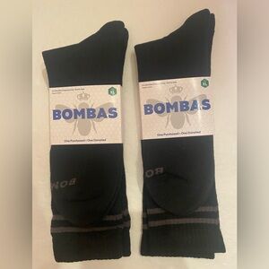 Bombas 2 Pairs Men’s Black Socks Size XL 13.5-16